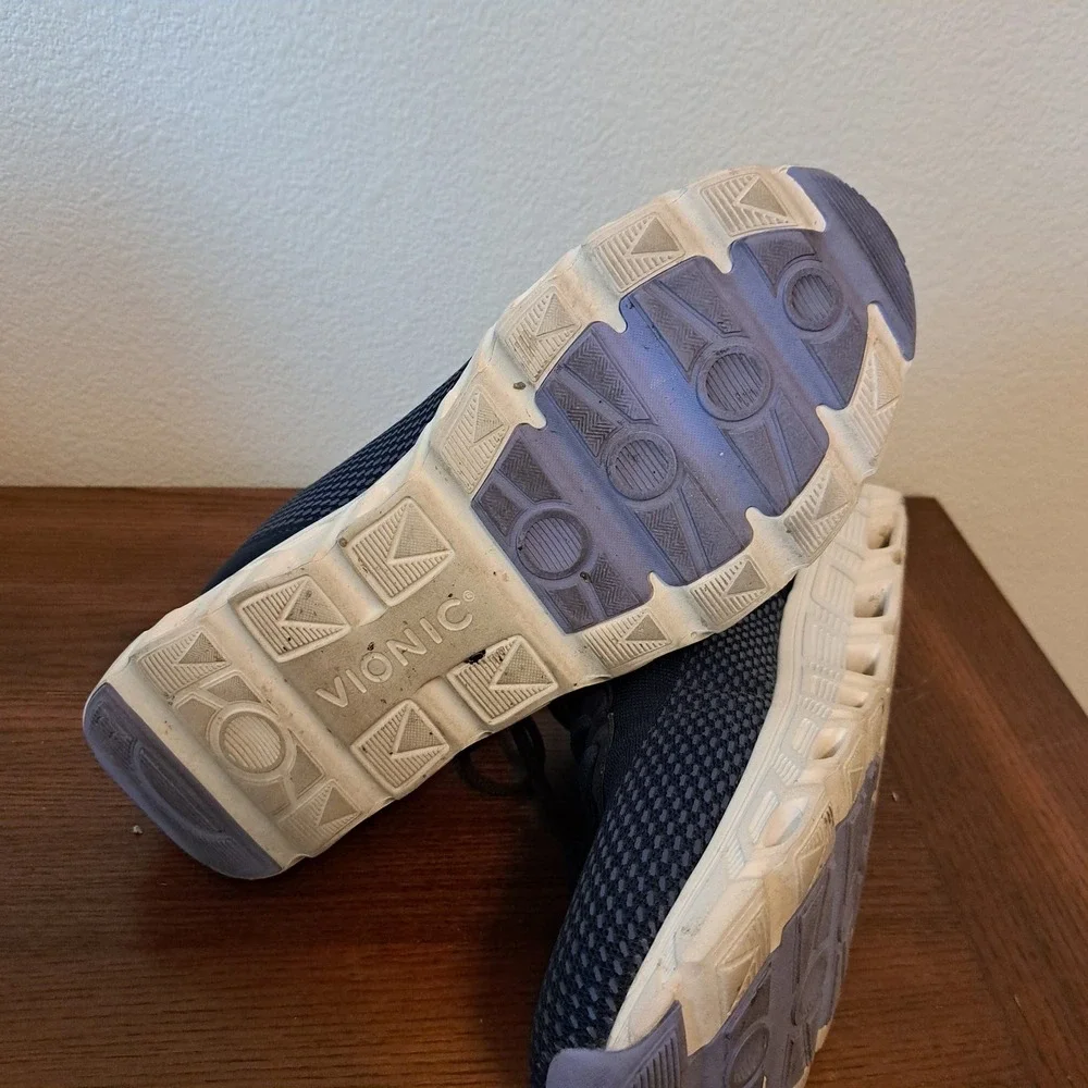 Vionic Priscilla Navy Blue Mesh Walking Sneakers Womens 11 Wide DD:10-2025